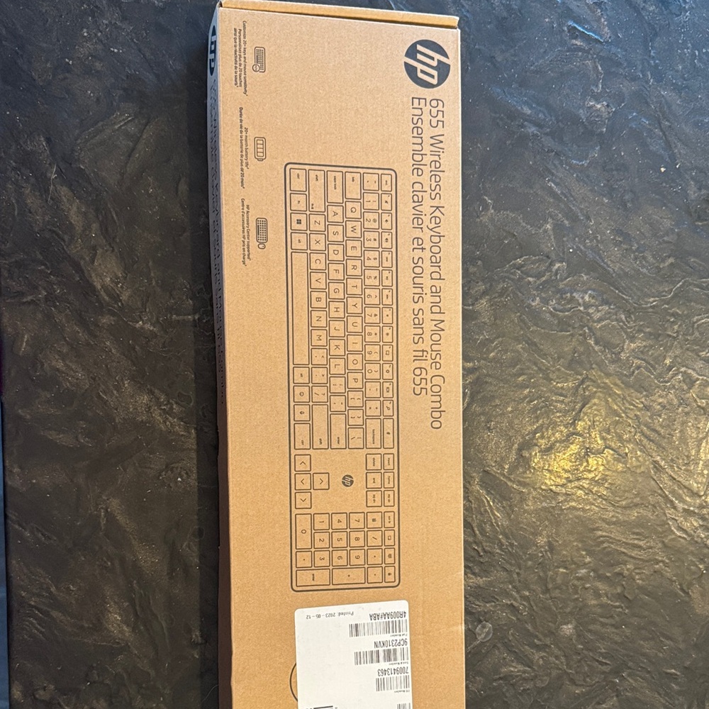 HP 655 Wireless Keyboard and Mouse Combo - Black